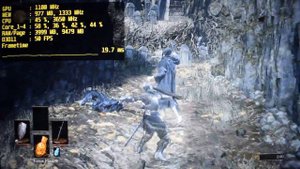 Dark Souls III/3 on Ryzen 3 2200G Vega 8 - 720p Test