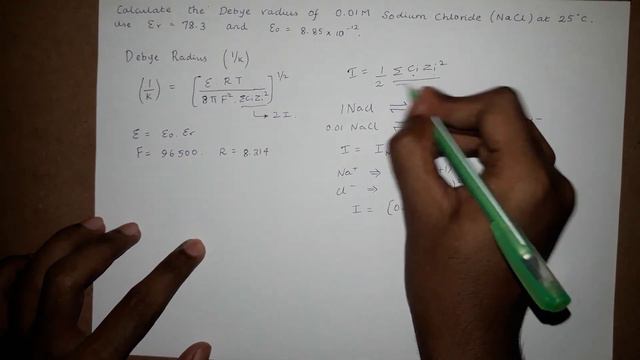 Sodium chloride | Debye radius Calculation | Downstream Processing | Industrial Biotechnology | IBT