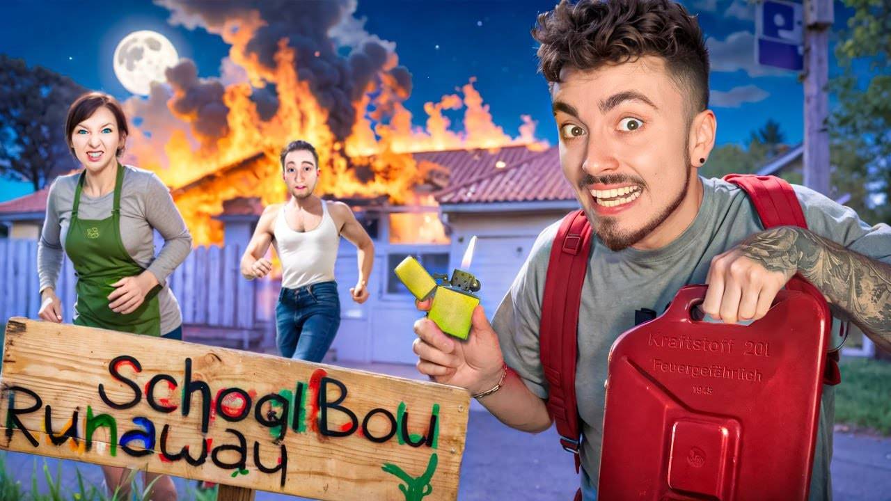 Эдисон скулбой сбегаю от злых родителей