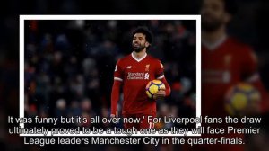 Mohamed Salah says cheeky jab at Manchester United's Champions League exit was a bit of fun and