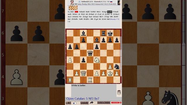 Satty Zhuldyz Blitz 2023 - Round: 16 || Boris Gelfand vs Alexander Grischuk