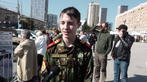 Выставка военной подбитой техники НАТО в г.Новосибирск.