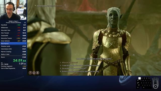 Baldur's Gate 3 - Honour Mode Glitchless in 48:40 смотреть онлайн