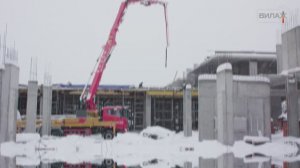 Заливка бетона зимой
