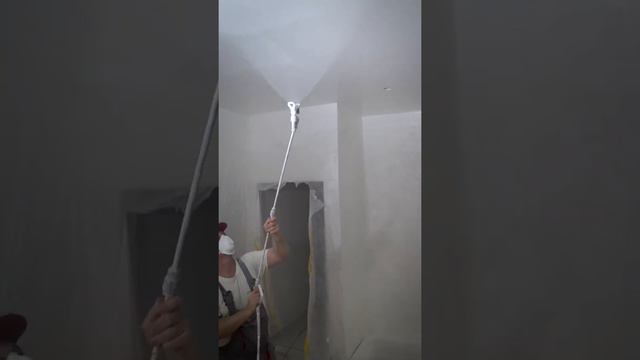 Шпаклевка, шлифовка и покраска потолка! #спб смотреть онлайн