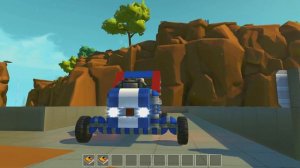 Смертельные ГОНКИ по узкой дороге на невероятно крутых машинах в Scrap Mechanic