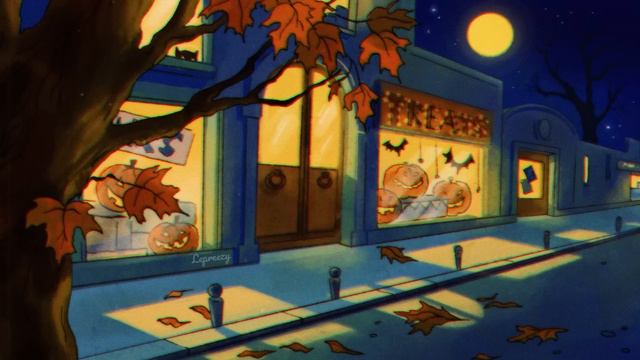 vintage autumn oldies playing in another room (halloween ambience)