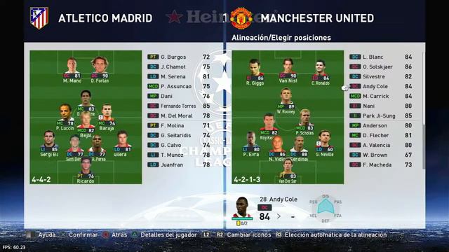 JUGANDO UEFA CHAMPIONS CLASICA EN PES 2021 - 2023 EN PS4 смотреть онлайн