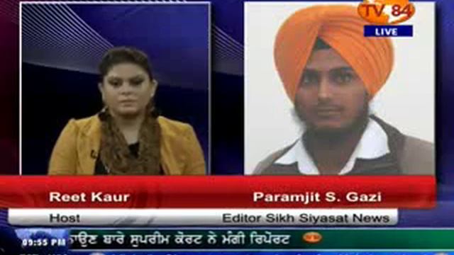 TV84 News 2/27/14 Part.2 Interview with Paramjit Singh Gazi (Editor) Sikh Siyasat News