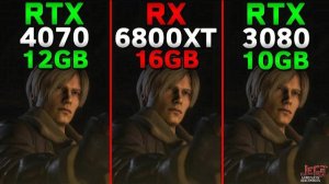 сравнение RTX4070 12GB , RX6800 16GB , RTX3080 10GB