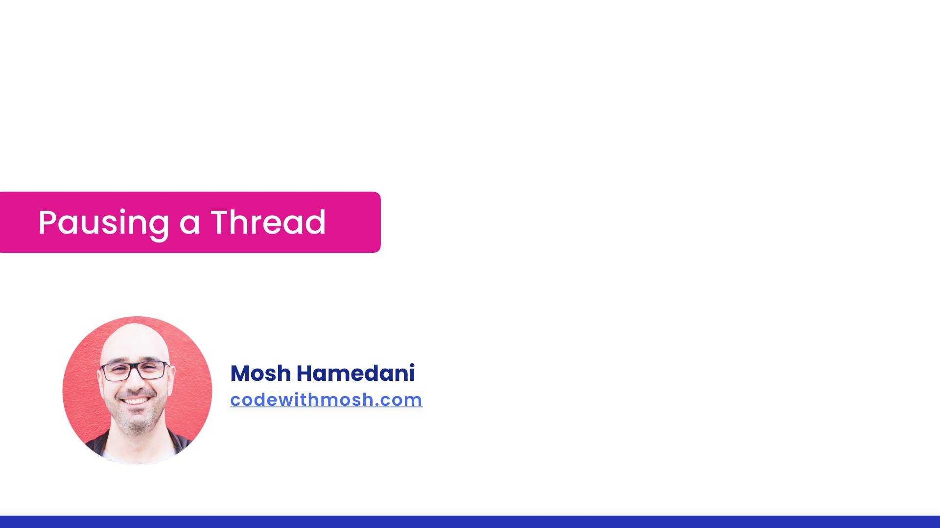 78- Pausing a Thread смотреть онлайн