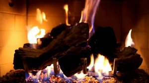 🔥❄️ Cozy Winter Fireplace 🔥❄️ Burning Fireplace, Crackling Fire Sounds & Relaxing Guitar Music