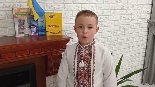 Челендж «Читаємо вірш про рідну мову» Комарніцький Владислав, 4-Б клас смотреть онлайн