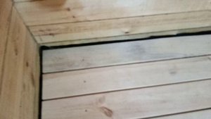 Банька,подготовка пола для покрытия маслом.