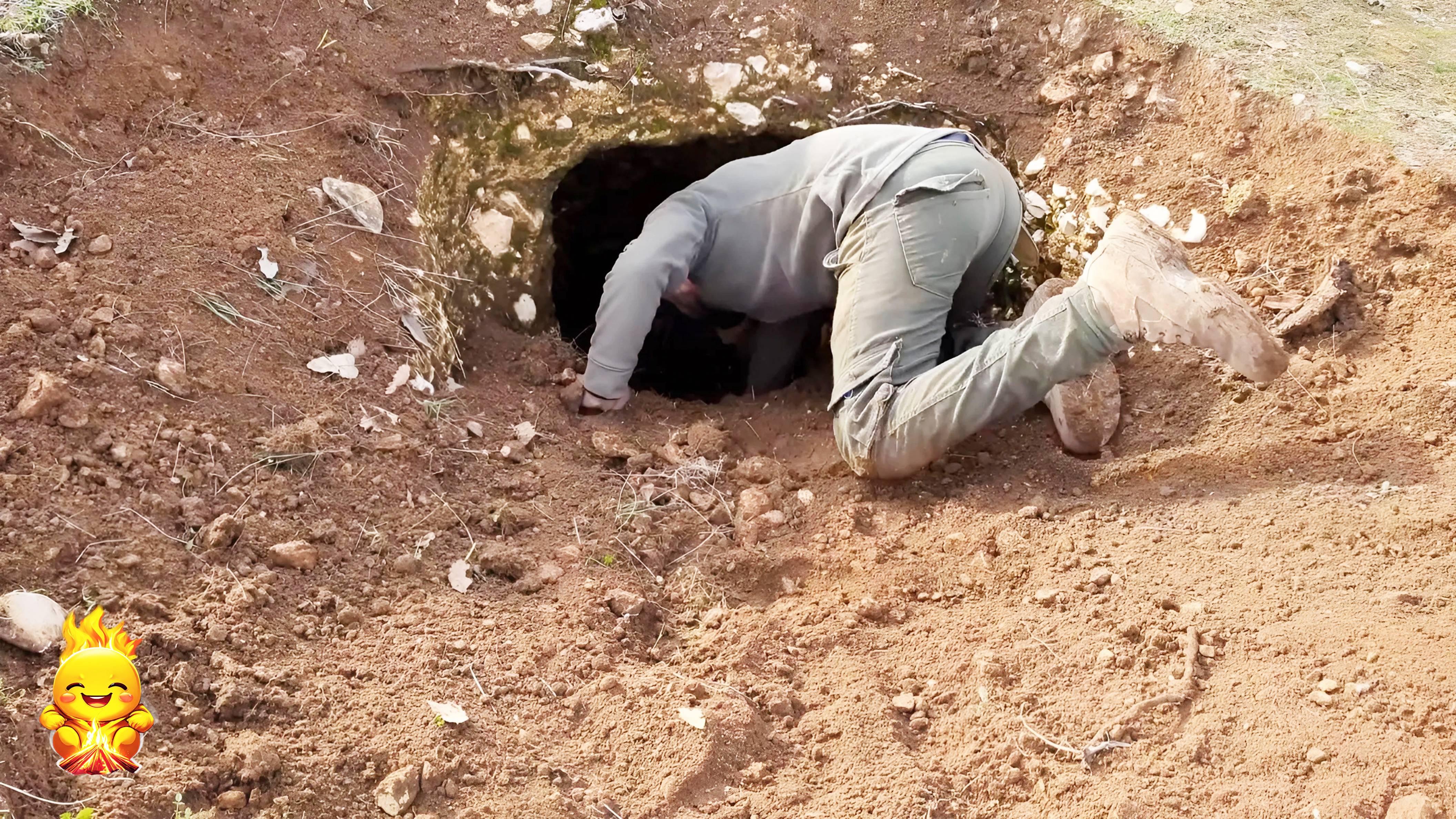 БУШКРАФТ - в дикой природе | ДОМ с камином В ЗЕМЛЕ | ПРОЕКТ СВОИМИ РУКАМИ [АСМР звуки природы] смотреть онлайн