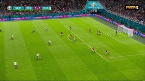 Дания - Россия. Евро - 2020. PES 2021.