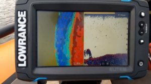 Работа эхолота на воде  Lowrance Elite 7 Ti и ДАТЧИК STRUCTURESCAN HD LSS-2 .