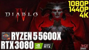 ТЕСТ RYZEN 5600X RTX3080 1080X1440P4K