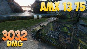 AMX 13 75 - 2 Фрагов 3K Урона - Внизу списка! - Мир Танков