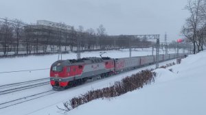 Электровоз ЭП2К-228, перегон Коломенское - Москва-Товарная-Павелецкая