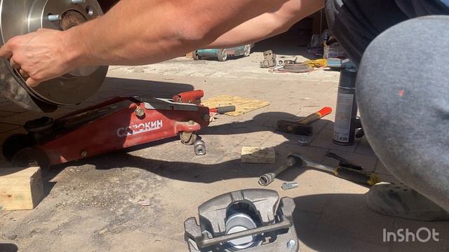 Установка передних дисковых тормозов от соболя на ниву