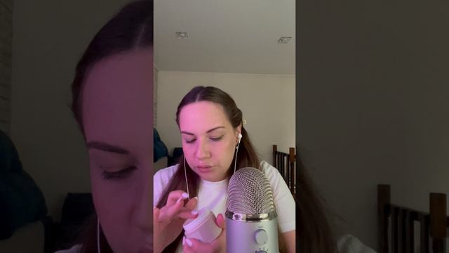 ASMR макияж 🧚🏼🎀💄 Полное видео уже не канале👆🏼 #shorts #asmr #асмр #relax #звукисна #звукирта