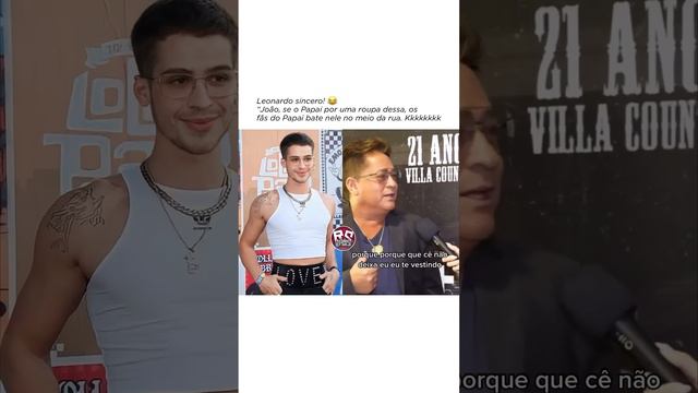 LEONARDO FALANDO SOBRE AS ROUPAS DO SEU FILHO JOÃO GUILHERME