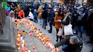 Spomienka na novinára Jána Kuciaka a jehu snúbenicu Martinu Kušnírovú Trenčín 2.3.2018