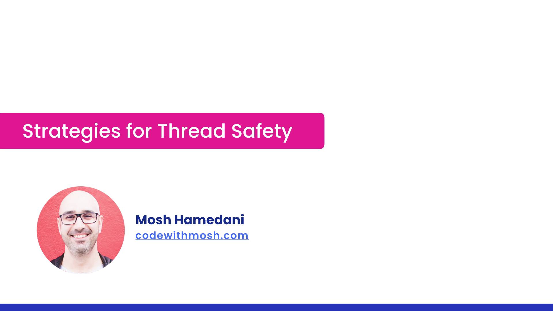 83- Strategies for Thread Safety смотреть онлайн