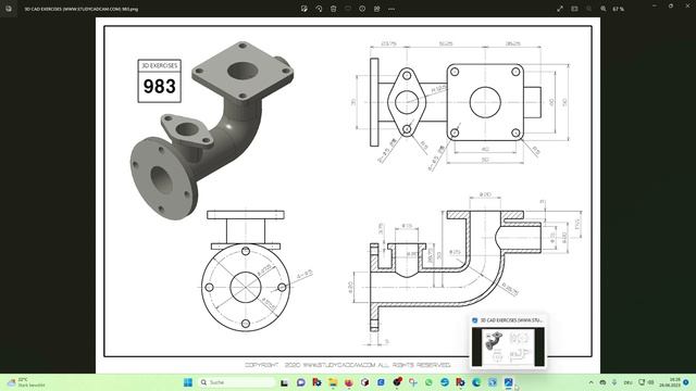 FreeCAD Часть 30. Труба с закаулками смотреть онлайн