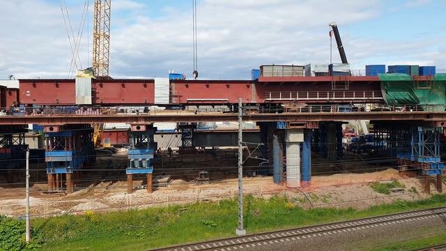 Реконструкция развязки Ленинградского шоссе с Международным шоссе (июнь 2023)
