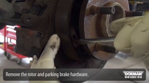 Split brake dust shield installation by Dorman Products