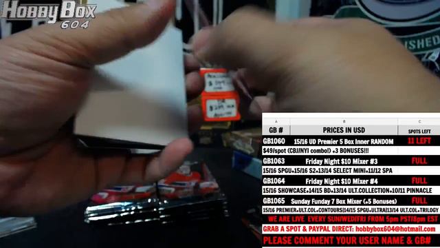 Hobbybox604 Group Break #1064 *Hockey* Sunday Night $10 Mixer смотреть онлайн