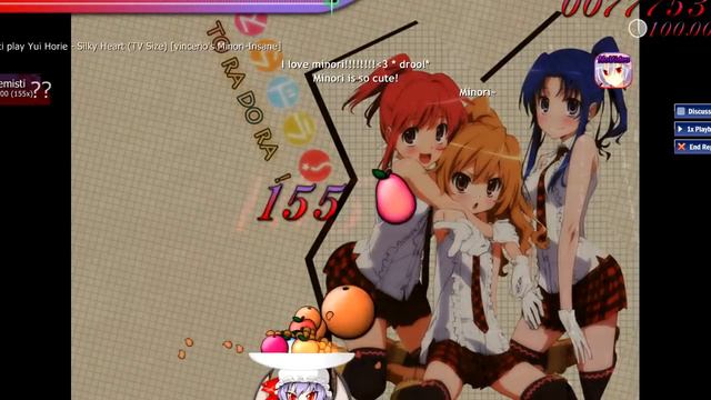 Osu! (Catch the Beat!) - Yui Horie - Silky Heart (Tv size) [vincerio's Minori-Insane] смотреть онлайн