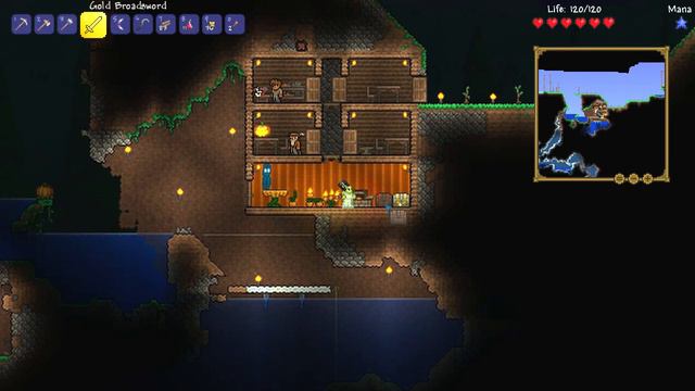 Terraria Challenges  Banner Hoarder  Pumpkin Banner Room  Lazy Angler! Episode 4