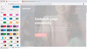 Presets demonstration - Johannes WordPress Theme