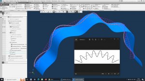 Волна по кривой в Компас-3D