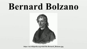 Bernard Bolzano