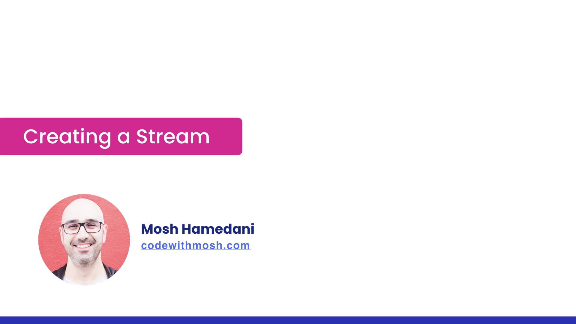 61- Creating a Stream смотреть онлайн