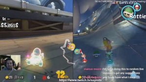 Mario Kart!  w/ ssjMits - Multiplayer runs w/ guest Rattie