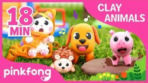 How to make Dog with Clay and more | Clay Animals | +Compilation | Pinkfong Songs for Children