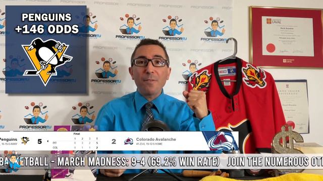 🏒SURPRISING NHL PICK TODAY MARCH 23!!! (BY UNIVERSITY STATS TEACHER)