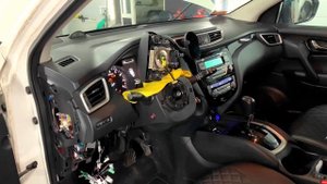 Nissan Qashqai Установка подогрева руля