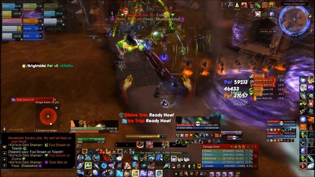 Kor'kron Dark Shamans fight (Hunter Pov) смотреть онлайн