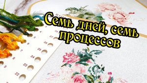 Семь дней, семь процессов. Вышивка крестом