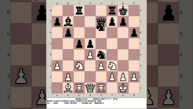 Merqui, Yves vs Adianto, Utut | Luzern Chess Olympiad 1982, Switzerland