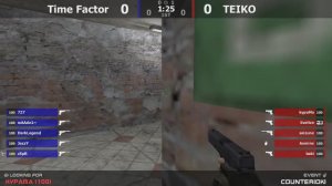 Четвертьфинал верхней сетки турнира по CS 1.6 от проекта "COUNTER[OK]" [TF -vs- TEIKO]2map @kn1feTV