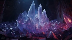 CRYSTAL CAVES | 1 HOUR OF AMBIENT MUSIC AND CRYSTAL CAVE AMBIENCE | CHILL, STUDY, MEDITATION, D&D