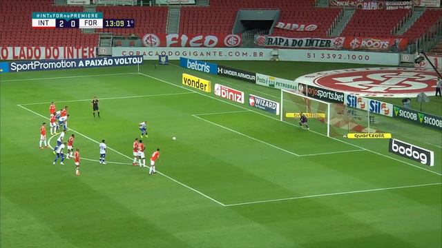 Internacional 4 x 2 Fortaleza - Brasileirão 2020 - Gol de Wellington Paulista смотреть онлайн
