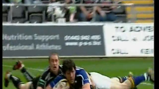 Shane Horgan scores against the Ospreys смотреть онлайн